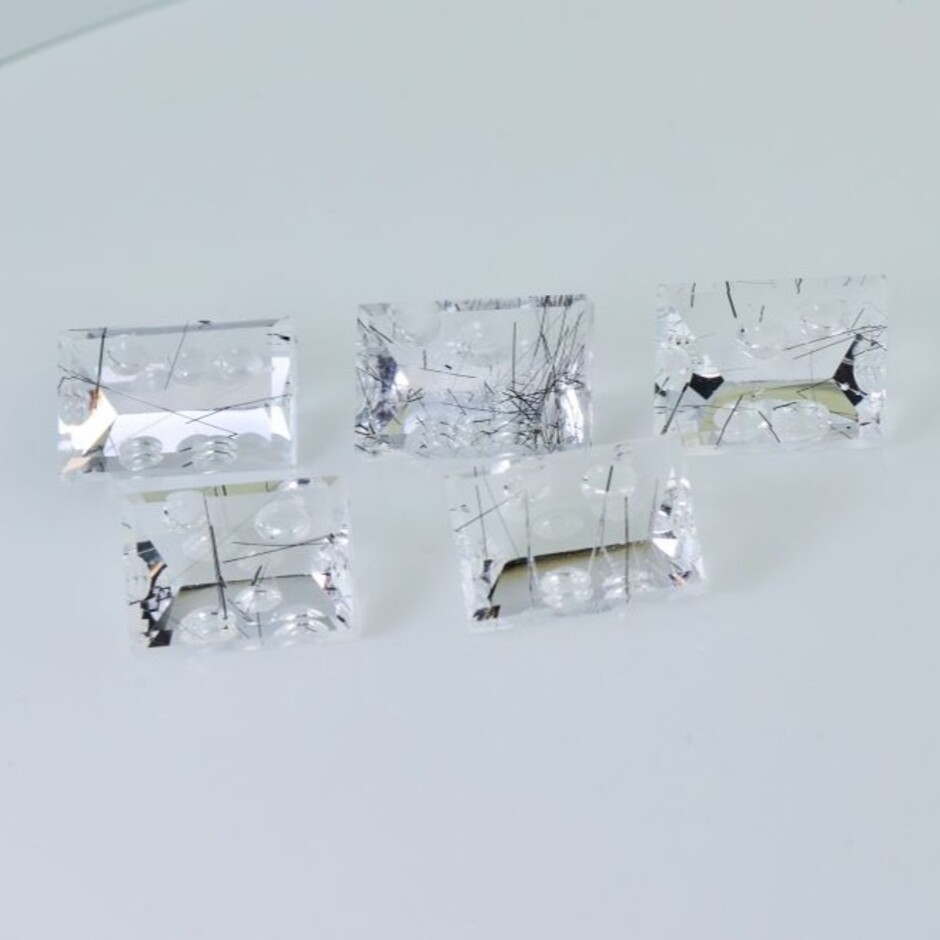 Quarz Lot Design-Rechtecke farblos 41,46 ct.