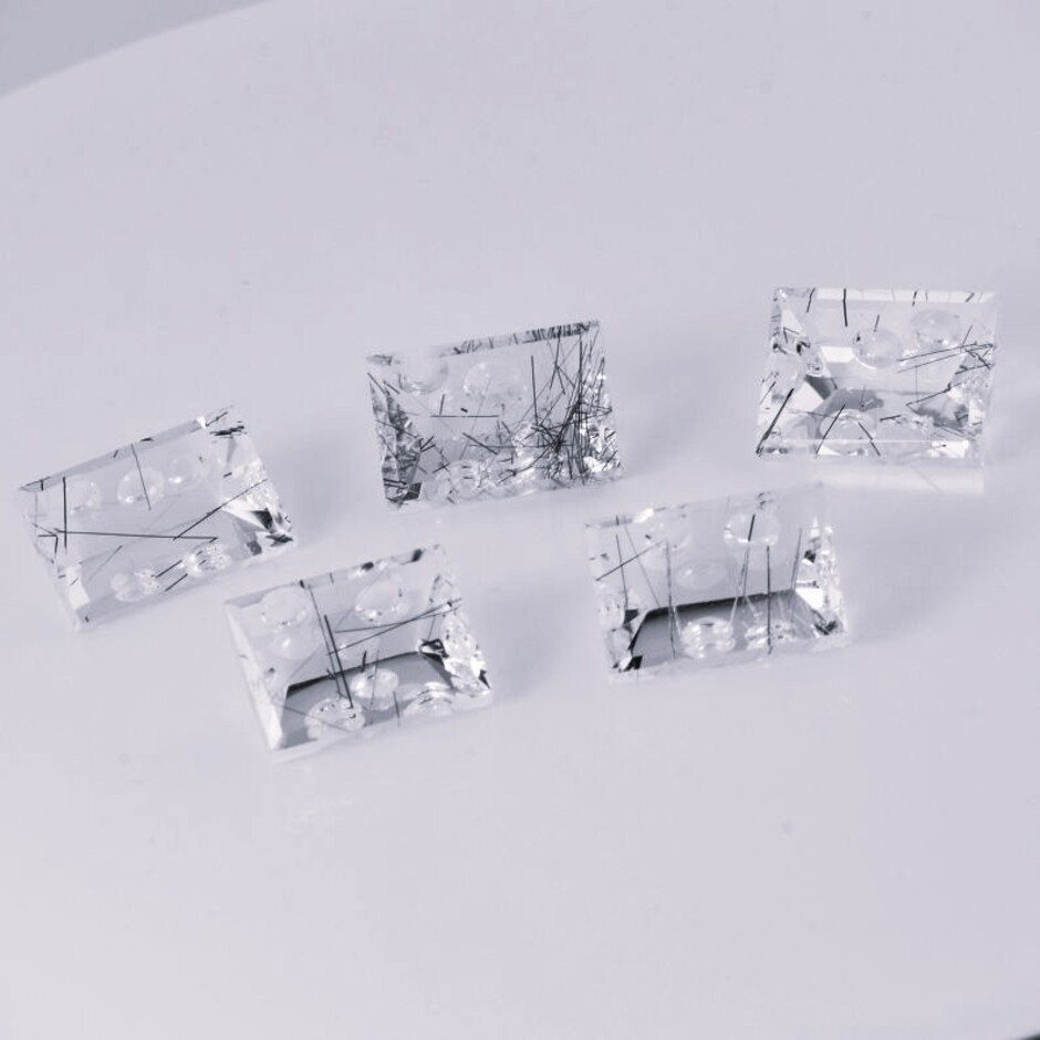 Quarz Lot Design-Rechtecke farblos 41,46 ct.