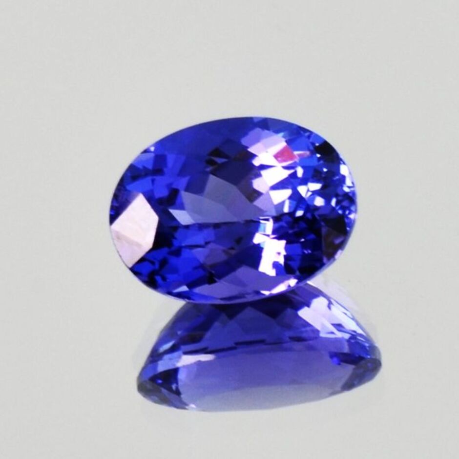 Tansanit oval intensives Blau 4,72 ct.
