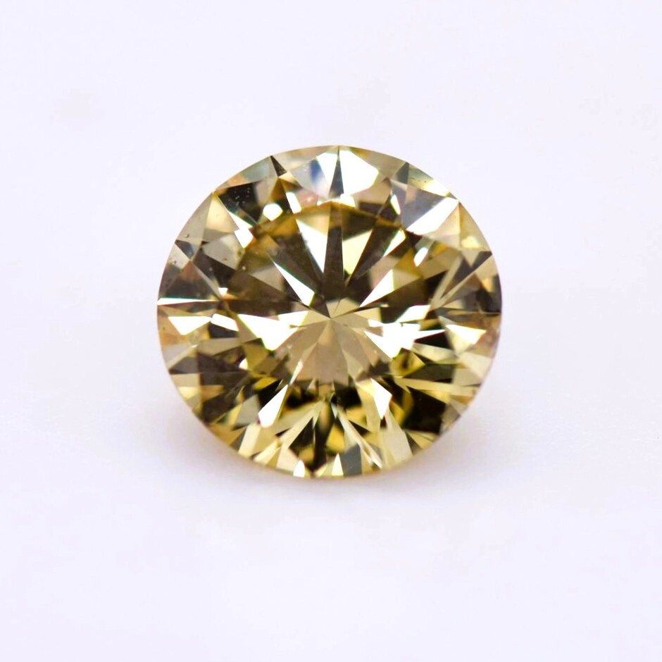 Farbdiamant Brillant champagne si1 0,25 ct