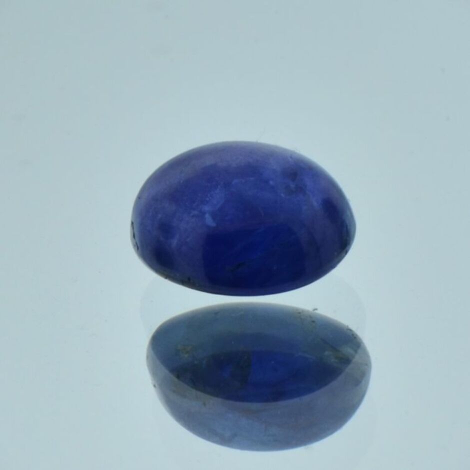 Sapphire cabochon oval blue 6.80 ct.
