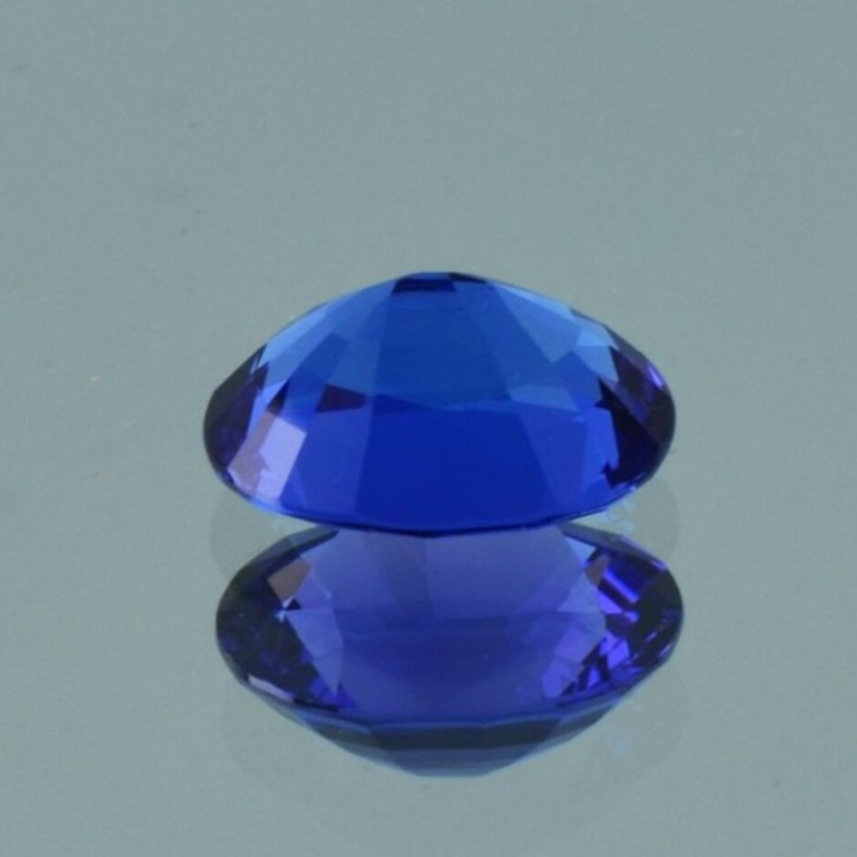 Tansanit oval intensivblau 5,46 ct