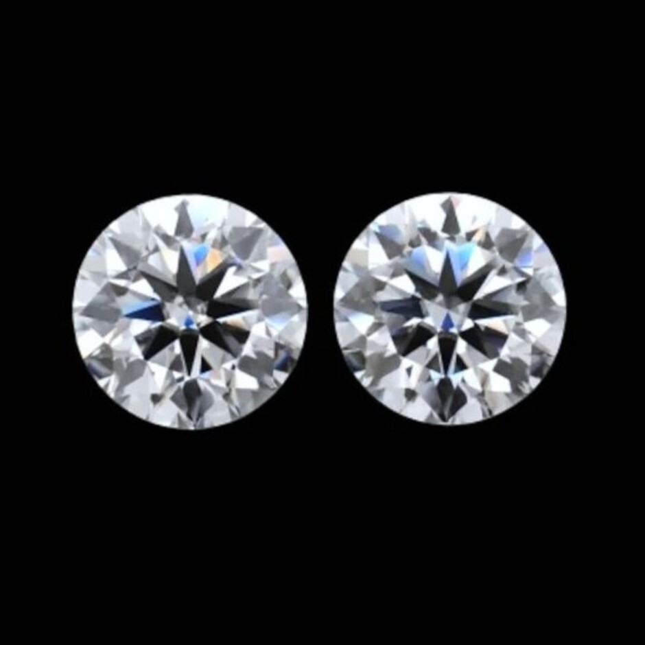 Diamanten Duo Brillanten weiss vs1 0,22 ct