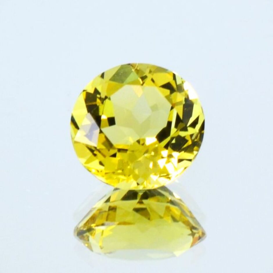 Golden Beryl round intense yellow 2.39 ct.